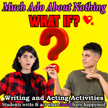 Preview of MUCH ADO ABOUT NOTHING Creative Activities - 5 Fun Lesson Plans and Assignments