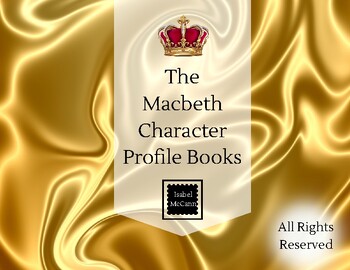 Preview of Macbeth Creative Project - CHARACTER PROFILE BOOKLETS Comprehension & Fun!