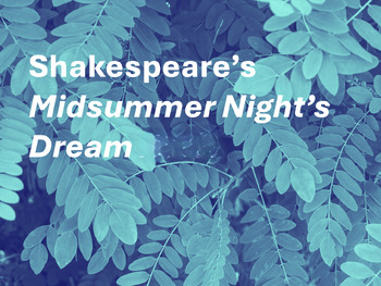 Preview of Shakespeare's Midsummer Night's Dream