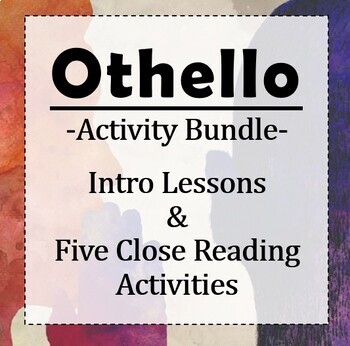 Preview of Shakespeare's Othello: Activity Bundle (Intro, Close Reading, Poetry, + more)