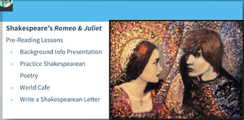 Preview of Shakespeare's Romeo & Juliet Pre-Reading Intro Lesson(s) - NO PREP
