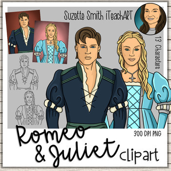 Preview of Shakespeare's Romeo and Juliet Character Clip Art