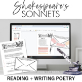 Shakespeare's Sonnets Close Reading and Writing Activity