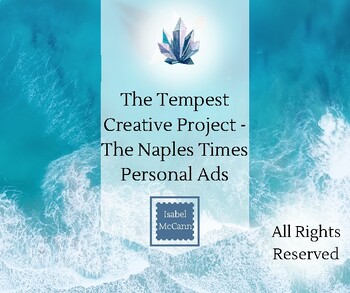 Preview of Shakespeare: The Tempest - Creative Project  PERSONAL ADS   Persuasive Writing