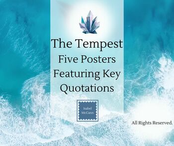 Preview of Shakespeare: The Tempest Posters - Key Quotations    Figurative Language