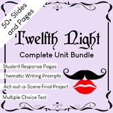 Shakespeare’s Twelfth Night Complete Unit Bundle
