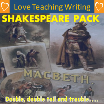 Preview of Shakespearean Playscript Writing Pack