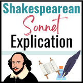 Shakespearean Sonnet Explication Assignment, Sample, & Rubric