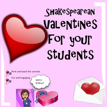Preview of Shakespearean Valentines for Your High School English Class