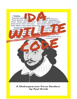 Preview of Shakespearean Verse Handout: "Da Willie Code"