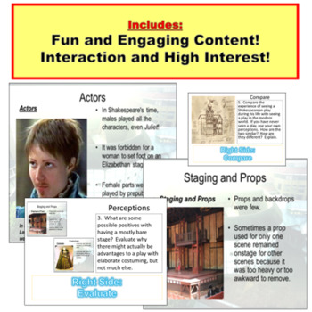 Shakespeare's Globe Theatre : PowerPoint, Videos, Questions by ...