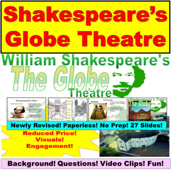 Preview of Shakespeare's Globe Theatre : Digital Lesson