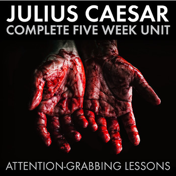 Preview of Julius Caesar Unit Plan, Shakespeare, FIVE WEEKS of High-Interest Lessons, CCSS