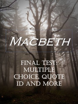 Preview of Macbeth: 50 Question Final Test - Quiz - Unit Assessment