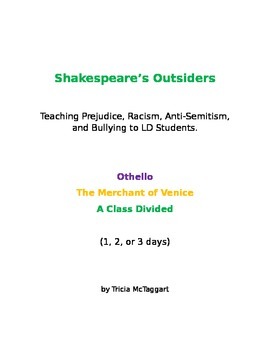 Preview of Shakespeare's Outsiders