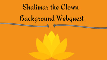 Preview of Shalimar the Clown Background Hyperdoc