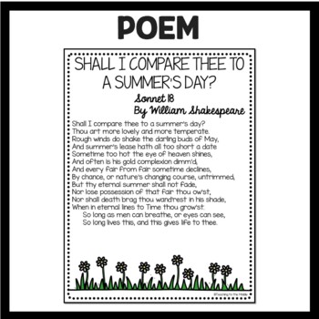 Shall I Compare Thee to a Summer's Day? Shakespeare Poetry Reading ...
