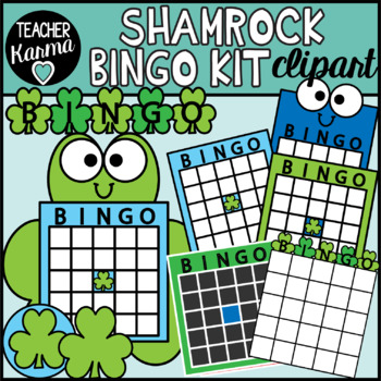 Preview of Shamrock BINGO Clipart Kit for St Patricks Day