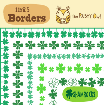 Preview of Shamrock Borders