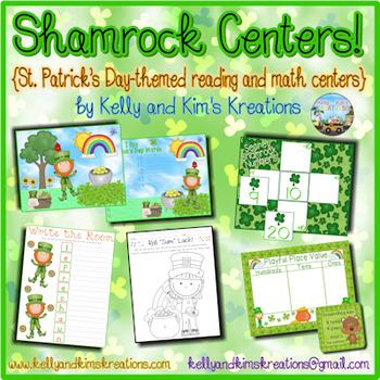 Preview of Shamrock Centers! {St. Patrick’s Day-themed reading and math centers}