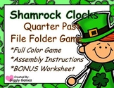 Shamrock Clocks Quarter Past File Folder Game
