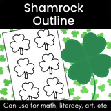 Shamrock / Clover Outline - St Patrick's Day