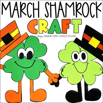 Preview of Shamrock Clover St. Patrick's Day Craft March Activity