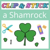 Shamrock Cut and Paste Craft St. Patrick's Day Clover Acti