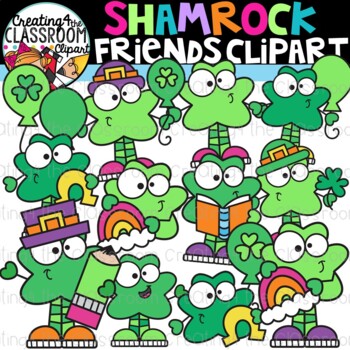 Preview of Shamrock Friends Clipart (St. Patrick's Day Clipart)