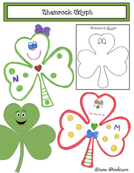 Preview of St. Patrick's Day Activities: Shamrock Glyph With Graphs