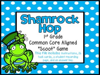 Preview of Shamrock Hop {St. Patrick's Day Math Game}