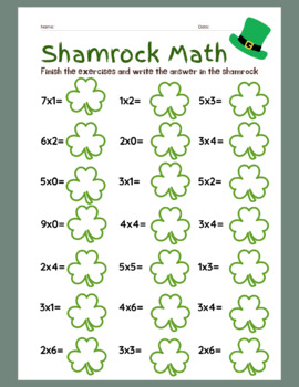 Preview of Shamrock Math