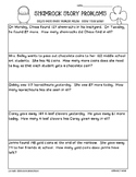 Shamrock Math Story Problems--2-3 Digit Addition and Subtr