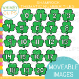 Shamrock Number Tiles Clip Art {MOVEABLE IMAGES}