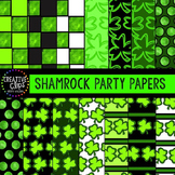 Shamrock Party Papers {Creative Clips Digital Clipart}