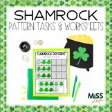 Shamrock Pattern Strips Activity and Worksheets for St. Pa