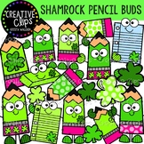 Shamrock Pencil Buds: St. Patrick's Day Clipart {Creative 