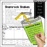 Shamrock Shakes - Literacy and Craft