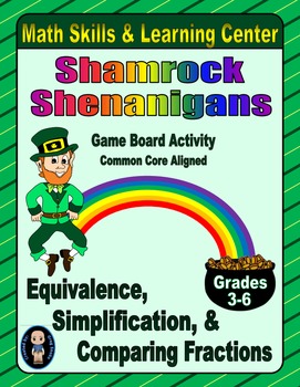 Preview of St. Patrick's Math Skills & Learning Center (Simplifying & Comparing Fractions)