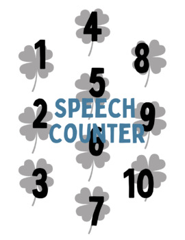 Preview of Shamrock Speech Counter