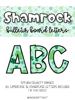 Preview of Shamrock, St. Patrick's Day Bulletin Board Letters