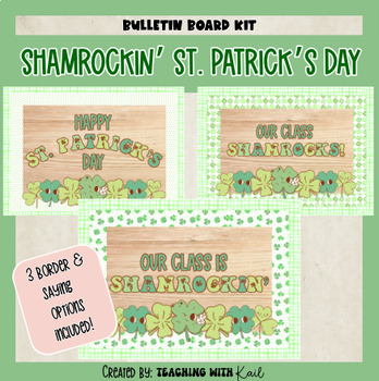 Preview of Shamrock St. Patrick's Day Bulletin Board, St. Patty's Day Bulletin Board, March