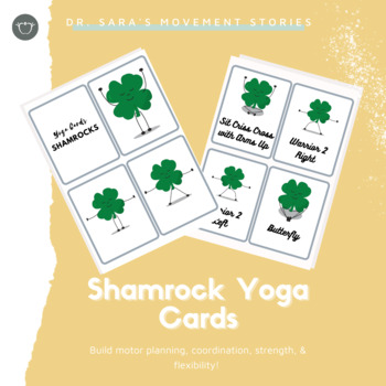 Preview of Shamrock St. Patty's Day Yoga Cards