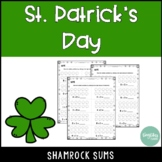 Shamrock Sums - St. Patrick's Day Math Activity