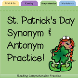 St. Patrick's Day Synonyms and Antonyms
