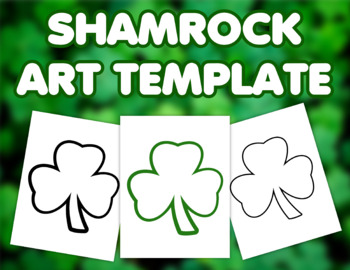 Blank shamrock printable