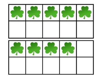 Shamrock Ten Frames by Jersey Teacher | Teachers Pay Teachers