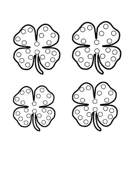 Preview of Shamrock shaped hole punching activity