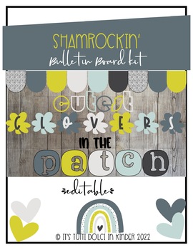 Preview of Shamrockin' St. Patrick's Day Bulletin Board Kit