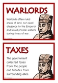 Shang Dynasty Fact Cards